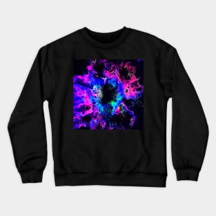 Neon Space Rift Crewneck Sweatshirt